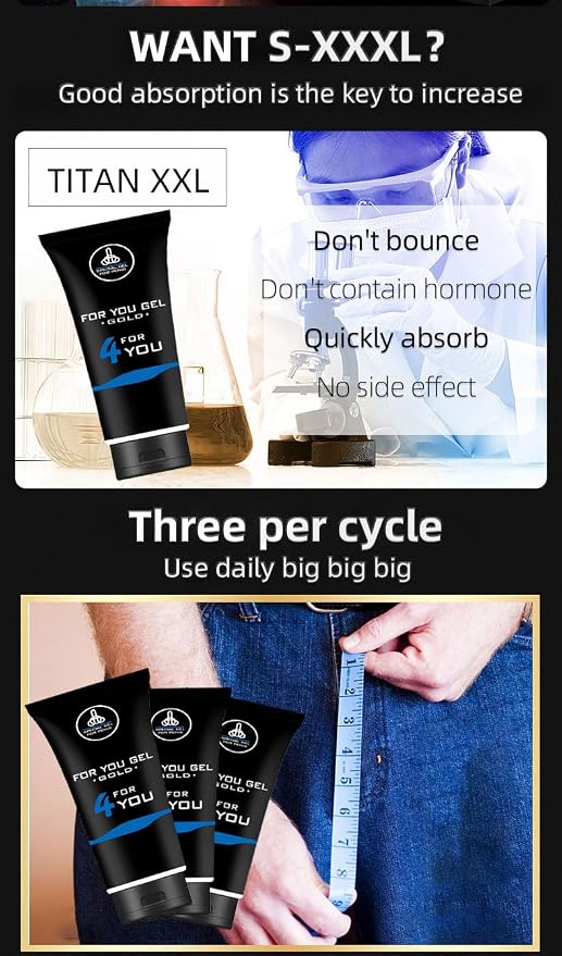 Special Extra Power Enlargement Titan XXL Gel 4 You - Big Size Repair Massage Cream-Oil for Huge Enhanced Size, Enlarge Thickness, Strength, and Prolonged Performance