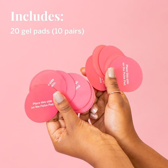 Pixie Pulse Replacement Pads - Replacement Gel Pads for Menstrual Cramps Unit - Pack of 10 (5 Pairs)