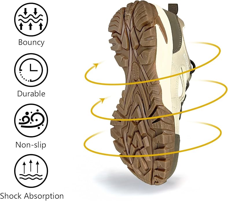 CC-Los Women's Lightweight Waterproof Hiking Shoes for Walking, Outdoor & Climbing