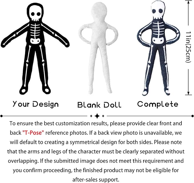 HAMEDA Photo Custom Wacky Poseable Doll - Flexible & Funny Figure with Frame, No-Seam Prank Novelty Gift