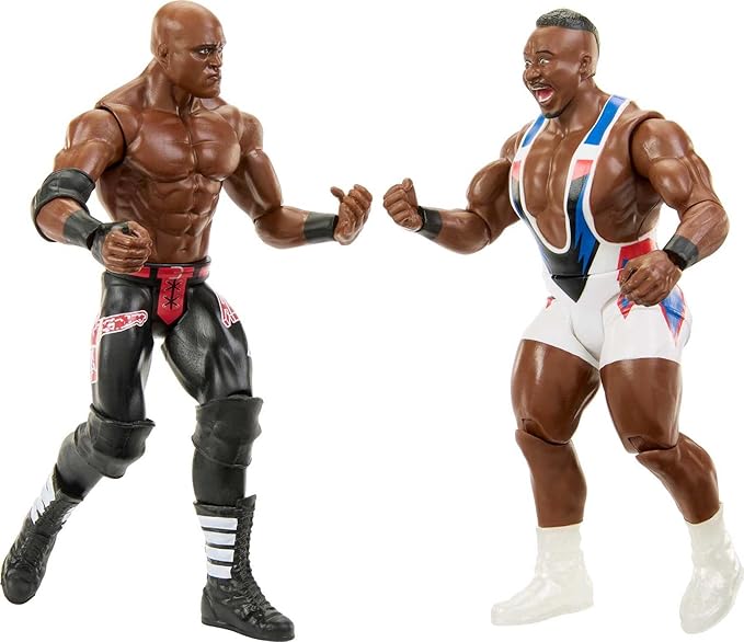 Mattel WWE Big E vs Bobby Lashley Championship Showdown Action Figure 2-Pack with Mattel WWE Championship, 6-inch