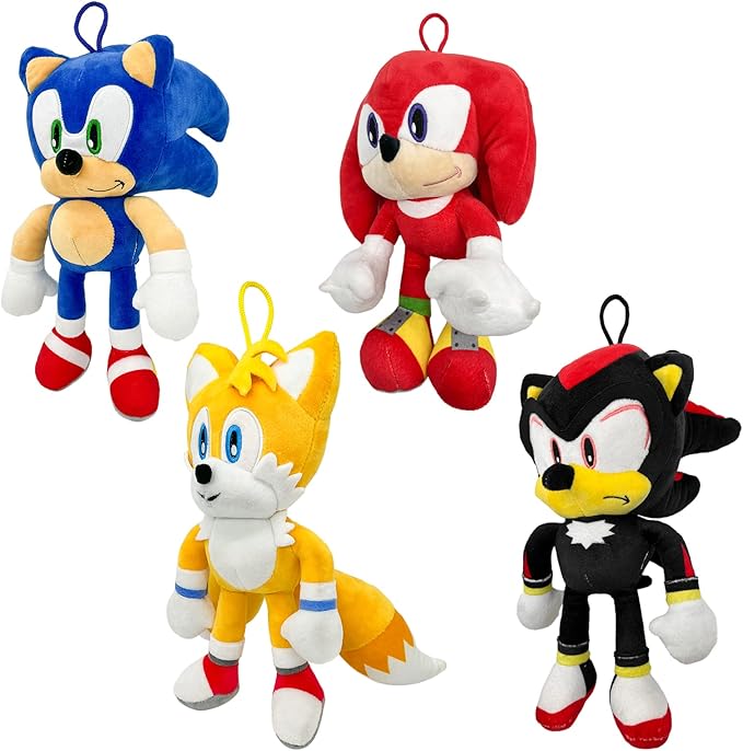 SHIRIA 4Pcs Plush Doll,The Movie Toy,Stuffed Animals Plush Pillow,Gift for Kids