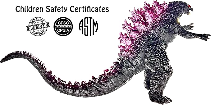 TwCare Godzilla vs. Kong Toy Action Figure: King of The Monsters, Movie Series Movable Joints Soft Vinyl, Travel Bag