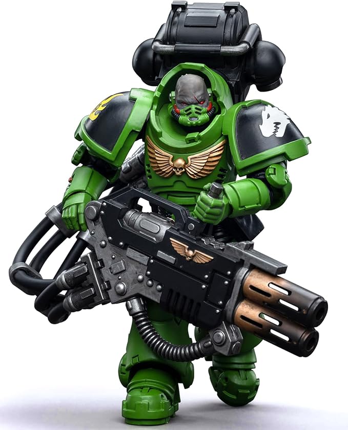 JOYTOY Warhammer 40K 1/18 Action Figures - Salamanders Eradicators Brother Xavak Perfect for Collectors & Decor - Ideal Gift for Birthdays/Christmas - Character Figure - JT5277