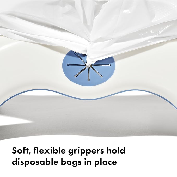 OXO Tot 2-in-1 Go Portable Potty with Travel Bag, Travel Potty Seat for Toddler - Dusk