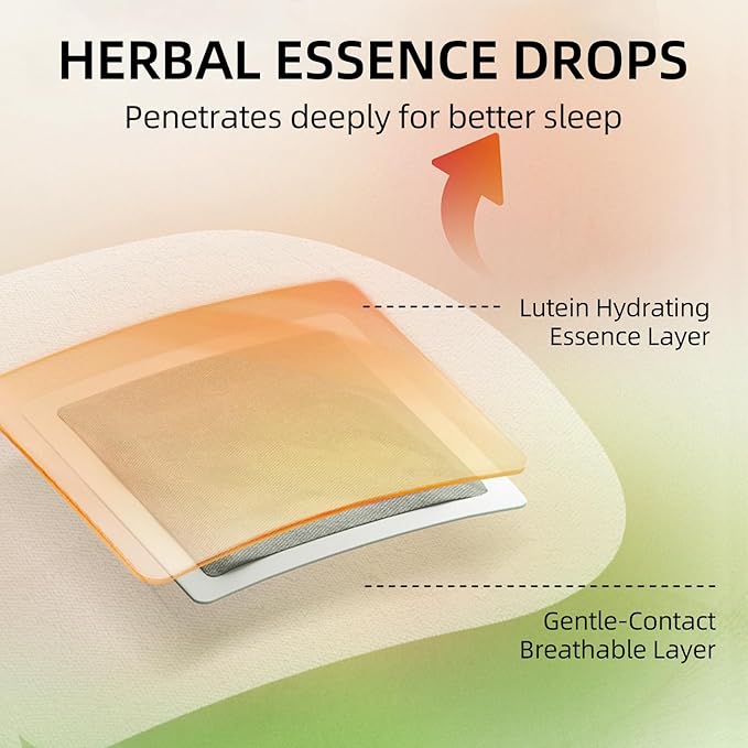 Venrock Lutein Self-Heating Steam Eye Mask 10 Packs - Heated Warm Compress for Dry Eyes, Dark Circles & Puffiness, Disposable SPA Sleep Mask, Travel Essentials & Relaxation Gifts