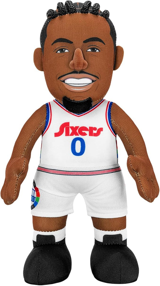 Bleacher Creatures Philadelphia 76ers Tyrese Maxey 10" NBA Plush Figure(City Edition '24-'25) - A Superstar for Play or Display