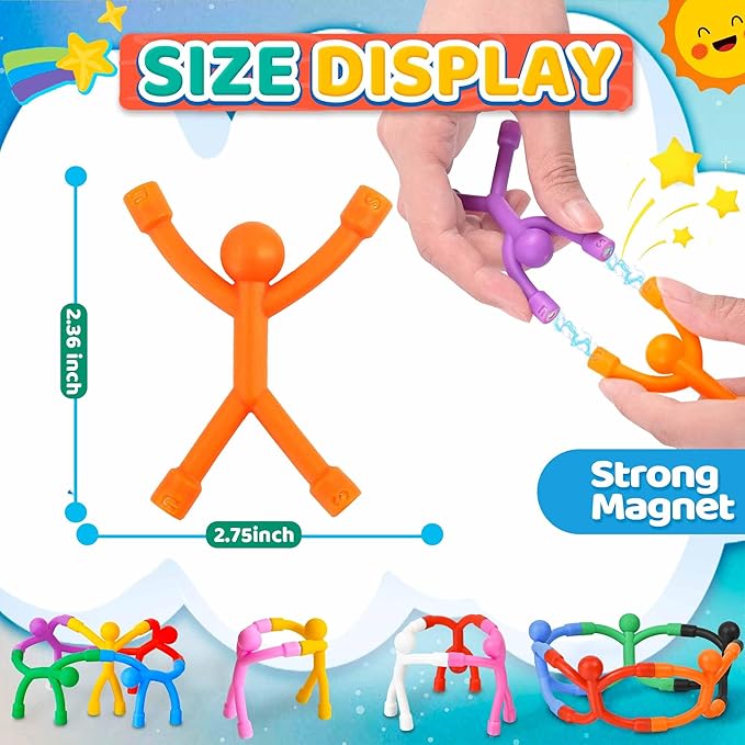 Magnetic Travel Toys for Toddlers Kids 10PCS, Airplane Car Travel Activities Essential, Fidget Toys Road Trip ‌Sensory Toy, Fidgets for Classroom Toys for 3 4 5 6 7 8 Year Old, Kids Stocking Stuffers