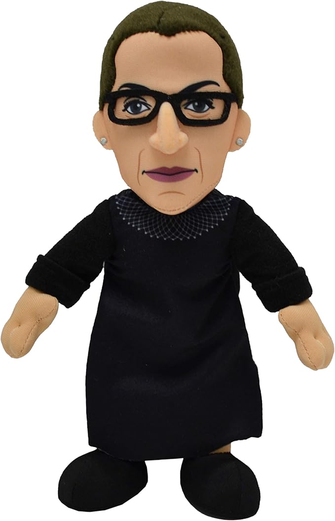 Bleacher Creatures Ruth Bader Ginsburg 10" Plush Figure- The RBG Icon for Play or Display