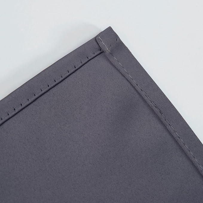 LEMOMO Blackout Curtains 52 x 120 Inch Long Grey Curtains Set of 2 Panels Room Darkening Curtains for Bedroom and Living Room