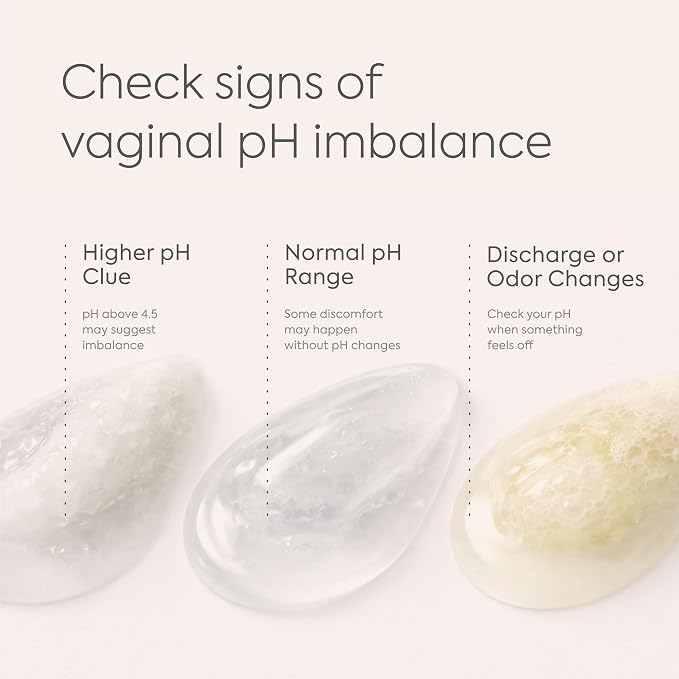 Vaginal pH Test Kit for Women - At Home BV & Yeast Infection Kit - 3 Tests | Individually Wrapped