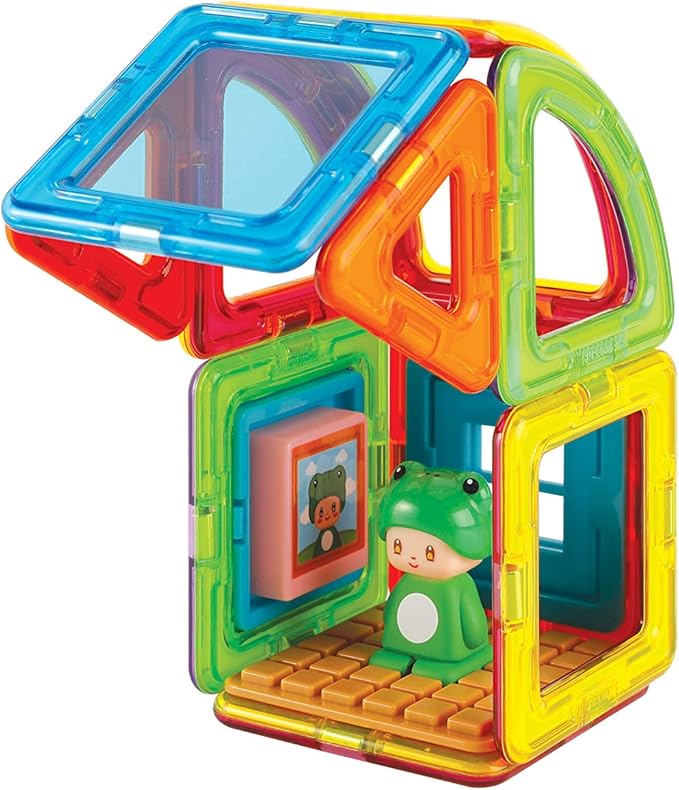 Magformers Cube House Frog Set | Magnetic Tiles Building Blocks, Educational Kit, STEM Toy Set | Magnetic Building Tiles for Kids to Develop Problem-Solving Abilities and Shape Recognition