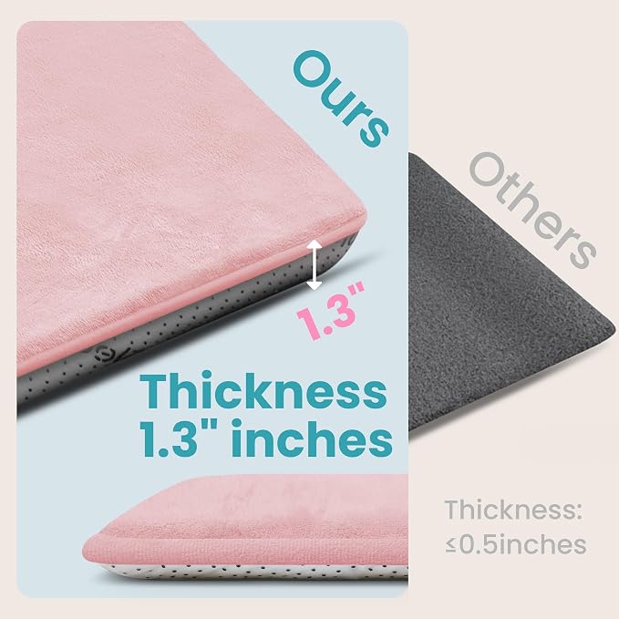 Huloo Sleep Baby Play Mat for Floor,50"×65" Playpen Mat for Toddler,Infant,Kids,1.3" Thick Elasti Foam Non-Slip Nursery Rug,Water Repellent Soft Padded Floor Mats for Tummy Time,Crawling(Pink)