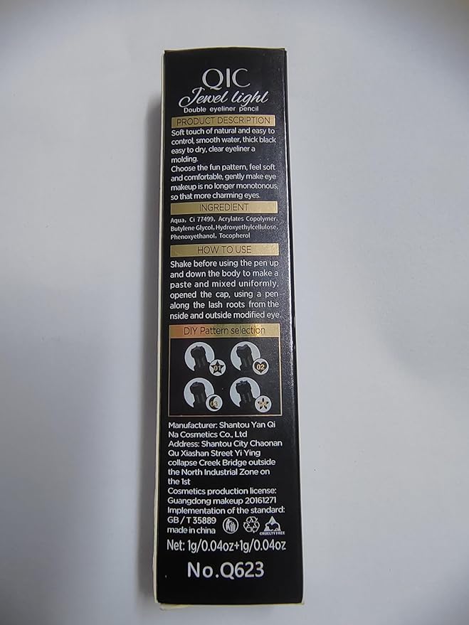 Go Ho Black Liquid Eyeliner Stamp,Eyeliner Stamp Wingliner,Winged Eyeliner Stamp for Cat Eyes,Double-Side Waterproof Liquid Eyeliner Pen,Long-lasting Smudge-proof Eye Liner Makeup Tools,1 PC