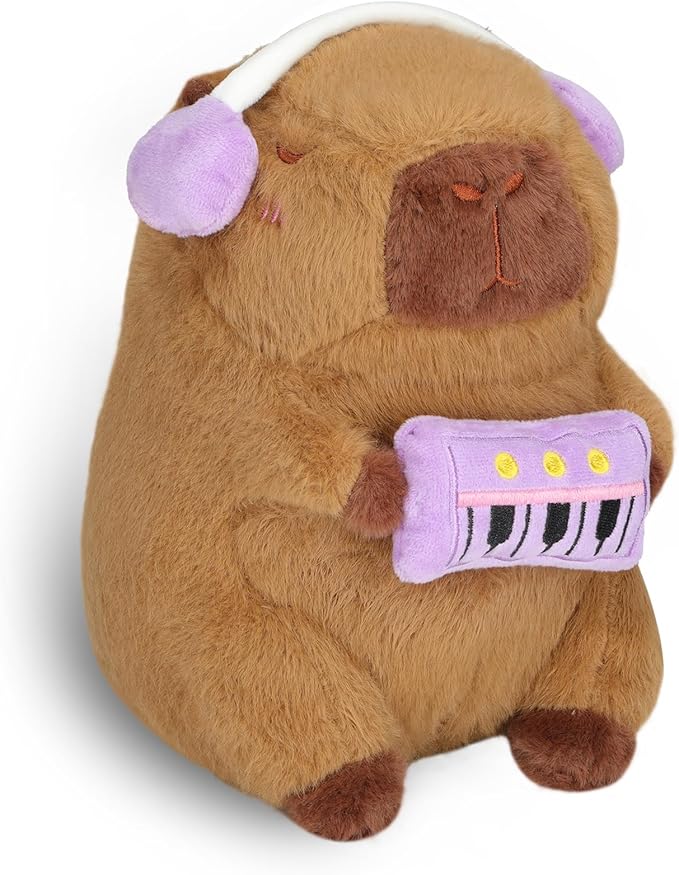 Cute Capybara Plush Toy, 8 Inch Capybara Stuffed Animal Kawaii Doll Pillow Gifts for Boys Girls