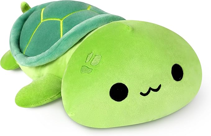 Onsoyours Sea Turtle Cute Plush, Green Soft Stuffed Animal Turtle Plush Pillow, Tortoise Kawaii Plushie Toy for Kids (Green Turtle, 13")