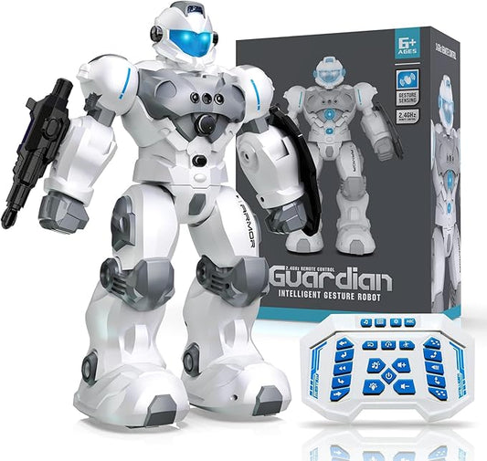 Robot Toys for Kids, Toys for 6 7 8 9 10 Year Old Boys Girls, Remote Control Toys with 2.4GHz Gesture Sensing, Programmable Singing Dancing RC Robot, Birthday Gifts for Boys and Girls