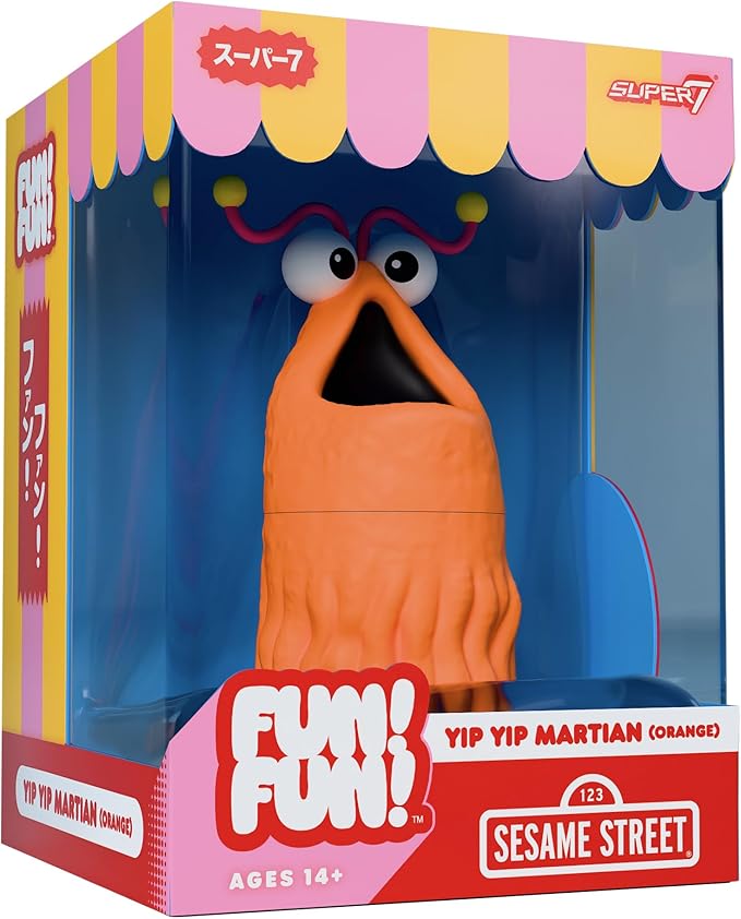 Super7 Sesame Street Fun! Fun! - Yip Yip Martian (Orange) Action Figure