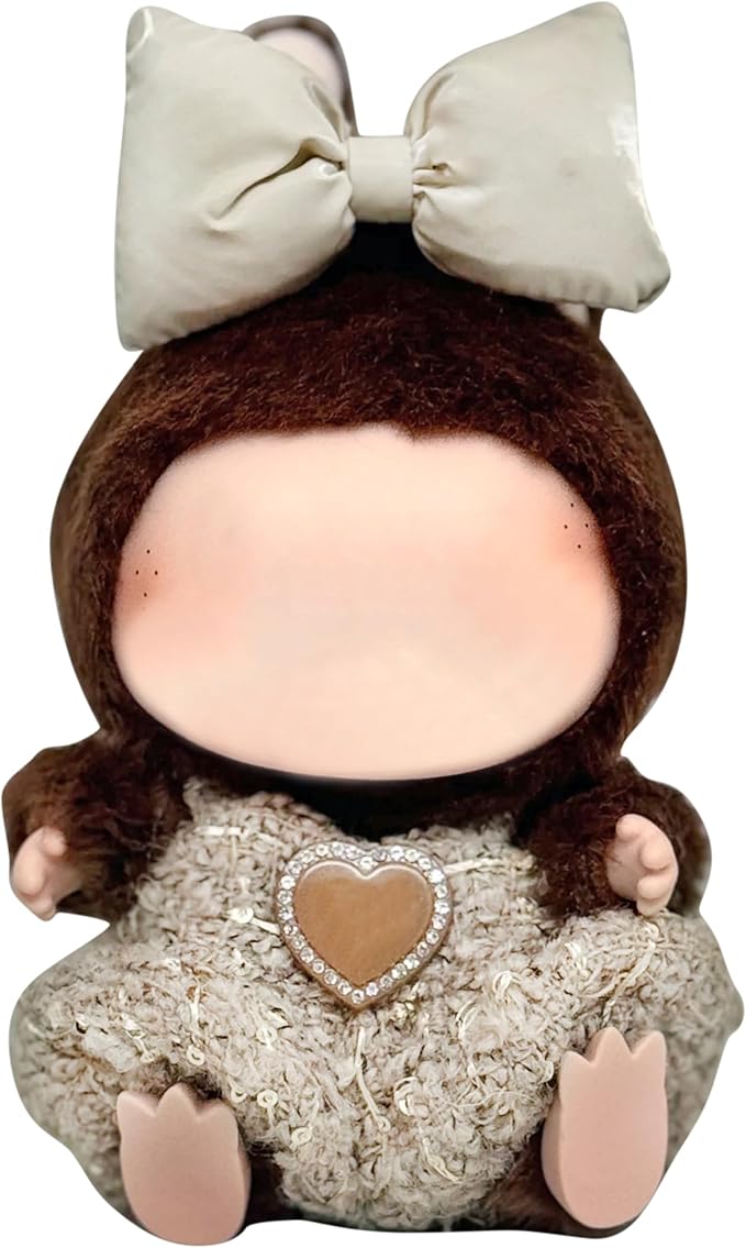 Clothes Fit for 17CM Doll, Fashion Doll Clothes Outfit Set Cute Theme Designer Toys Dress Accessories for Collector Fans Display (M Khaki Set)