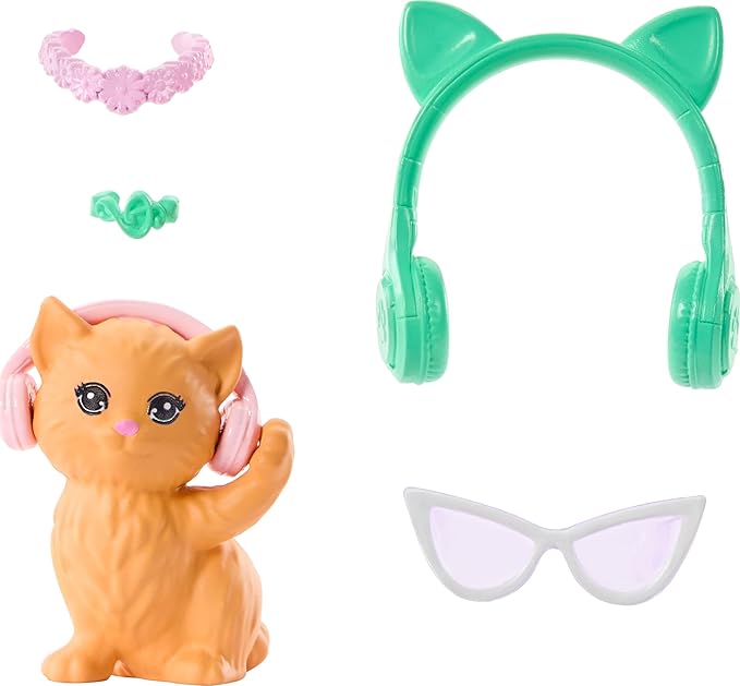 Barbie Mysteries: Beach Detectives Daisy Doll Wearing Signature Removeable Outfit with Storytelling Accessories, Including Pet Kitten