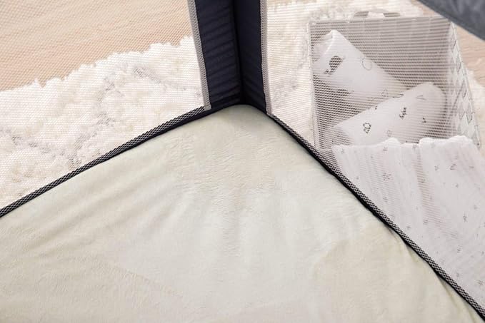 American Baby Company Heavenly Soft Chenille Fitted Pack N Play Playard Sheet 27" x 39", Warm and Cozy Chenille Pack and Play Sheet, Cream, for Boys and Girls, Fits Most Mini Crib Mattresses