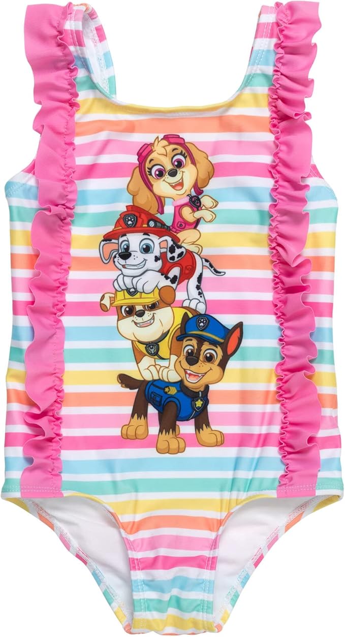 Paw Patrol Marshall Chase Skye Girls One Piece Bathing Suit Toddler to Little Kid
