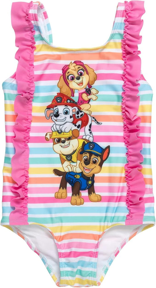 Paw Patrol Marshall Chase Skye Girls One Piece Bathing Suit Toddler to Little Kid