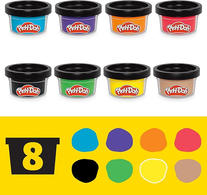 PLAY-DOH Teenage Mutant Ninja Turtles Cowabunga Creations Bendy 4 Inch Action Figures Set, Kids Arts & Crafts, TMNT Toys for Boys & Girls 4+