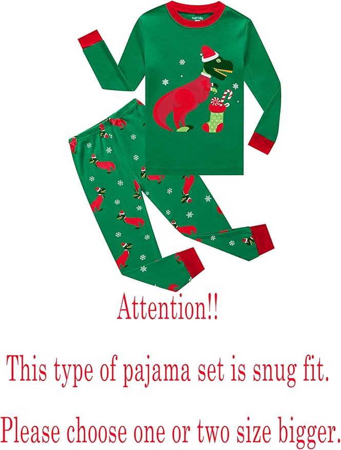 Family Feeling Little Boys Pajamas Sets 100% Cotton Long sleeve Pjs