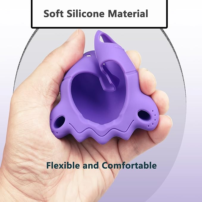 JCHPINE Hard Case and Silicone Cover for Tamagotchi Paradise Electronic Pet, Protective Cases for Tamagotchi Paradise with Screen Protector and Lanyard (Purple)