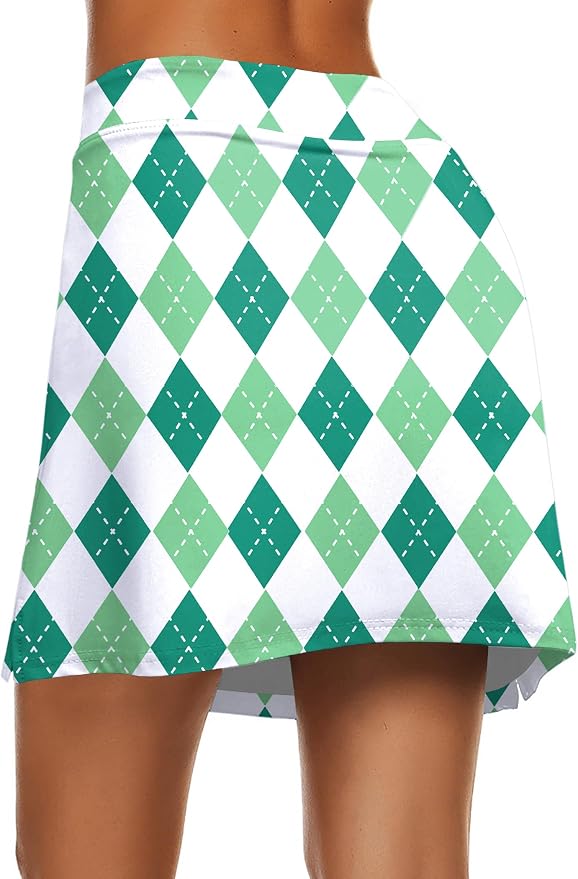 Ekouaer Women's Active Performance Skort Lightweight Skirt for Golf Tennis | Built-in Shorts, A Line, High Waisted, Tummy Control, Pickleball, Running, Workout, Sports, Skorts for Woman