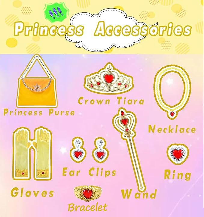 FKKFYY Rainbow Cape Cloak for Girl Princess