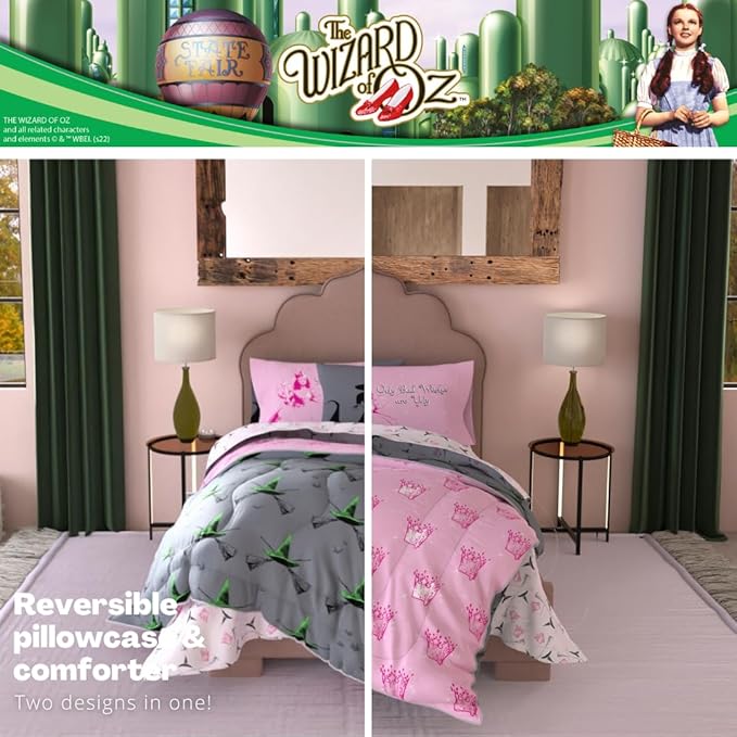 Collectibles The Wizard of OZ Bedding 7 Piece Super Soft Reversible Comforter and Sheet Set with Sham, Full, (Officially Licensed Product) by Franco