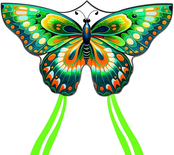 Mint's Colorful Life Butterfly Kite for Kids & Adults Easy to Fly, Large Single Line Kites with 300ft String Kite Handle