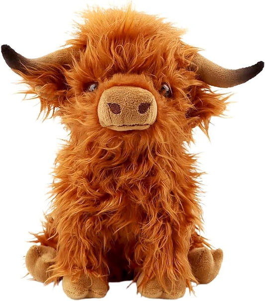 Highland Cows Plush Pillow Adorable Cow Stuffed Animal Plushies Toys Soft Fluffy Cow Plush Pillow for Birthdays Day (Highland Cows)