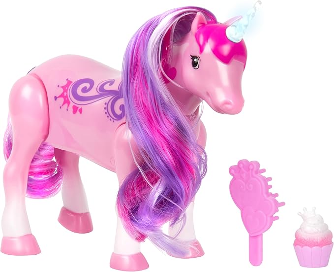 Little Live Pets Sparkles The Unicorn Toy, Musical Dancing Pony Toy with Light Up Rainbow Horns, Interactive Animal Toys for Kids of Ages 5+