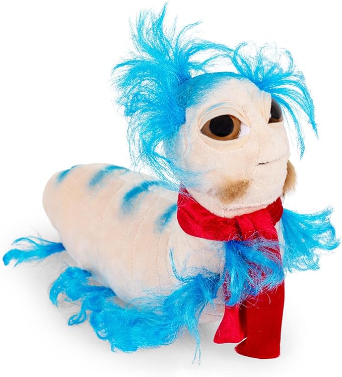 Toy Vault The Worm from Labyrinth Plush (14-Inch), Cute Plushie Stuffed Animal, Licensed Jim Henson Productions