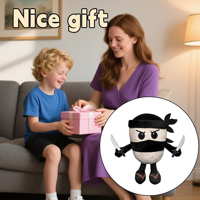 Italian Brainrot Plush Toy 10 Inches Capuccino Assassino Plush Soft Stuffed Meme Dolls for Collectors, Aesthetic Décor & Funny Gift Ideas