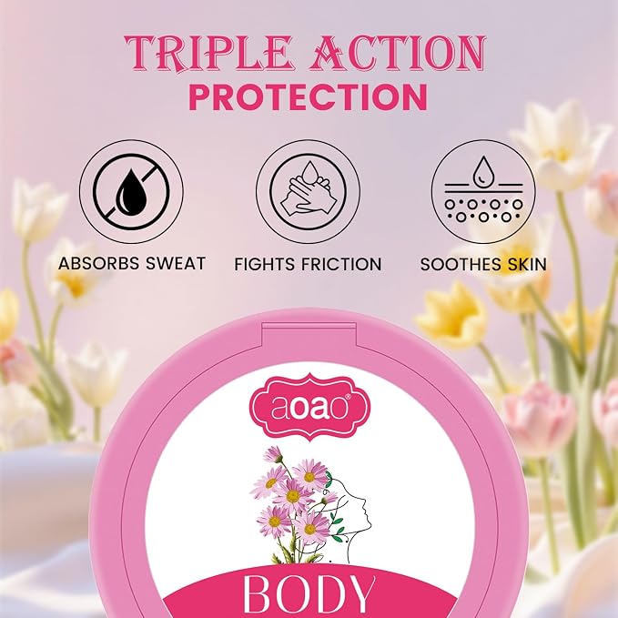 Body Powder for Women Sweat, Talc-Free After Bath Dusting Powder with Puff, Anti-Chafing & Sweat Absorbs for Sensitive Skin, Keep Skin Soft & Comfort, 5oz-2pack Great Value, Gift Share & Self Care