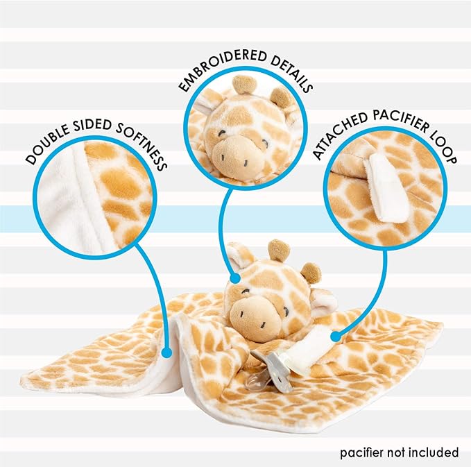 KIDS PREFERRED Carter's Giraffe Plush Stuffed Animal Snuggler Blanket