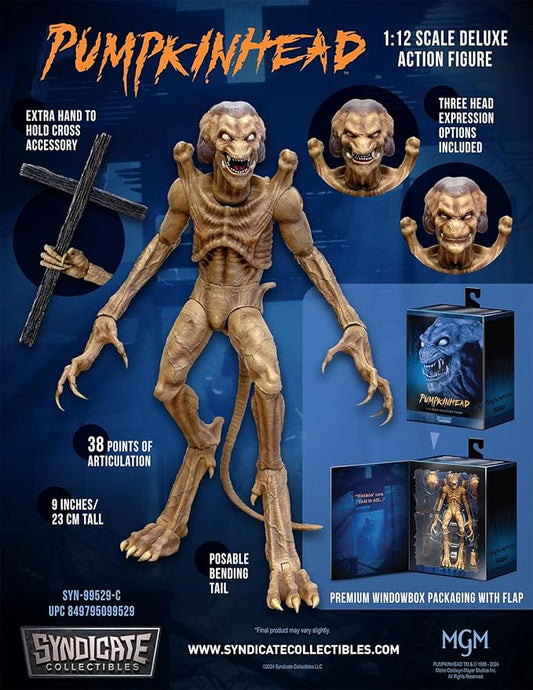 Pumpkinhead 1:12 Scale Movable Action Figure | in Scale with 38 Points of Articulation