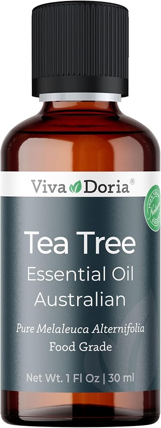 Viva Doria Tea Tree Oil, 100% Pure, Natural, Australian Tea Tree Essential Oil, Undiluted, Food Grade, 30 ml (1 Fl Oz)