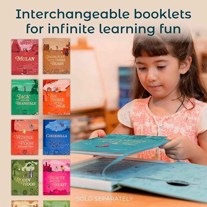 Cali’s Books The Little Mermaid | infinibook Storytelling Toy + Reader | Read-Aloud E-Reader with Games | Recordable Interactive Storybook for Kids 3-7 | Screen-Free Educational Gift