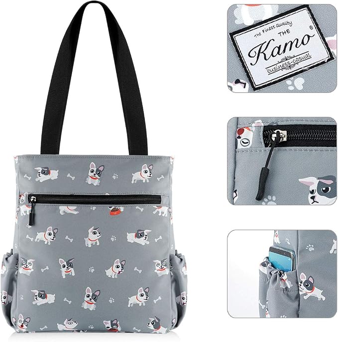 KAMO Floral Tote Bag - Waterproof Lightweight Handbags Travel Shoulder Bag for Hiking Yoga Gym Swimming Travel Beach