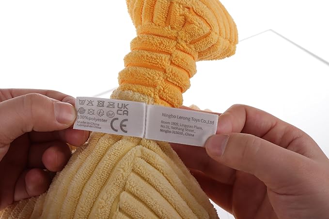 Apricot Lamb Toys Plush Corduroy Duck Stuffed Animal Soft Cuddly Perfect for Child (Medium, 12 Inches)