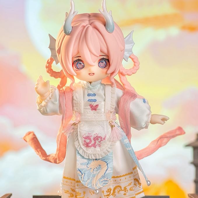 CALEMBOU BJD Blind Box, 1/12 Cute NAGI The Untrammeled Traveler Series BJD Doll, 5.5 Inches Collectable Action Figure for Birthday Gifts (Nagi-XYY-1box)