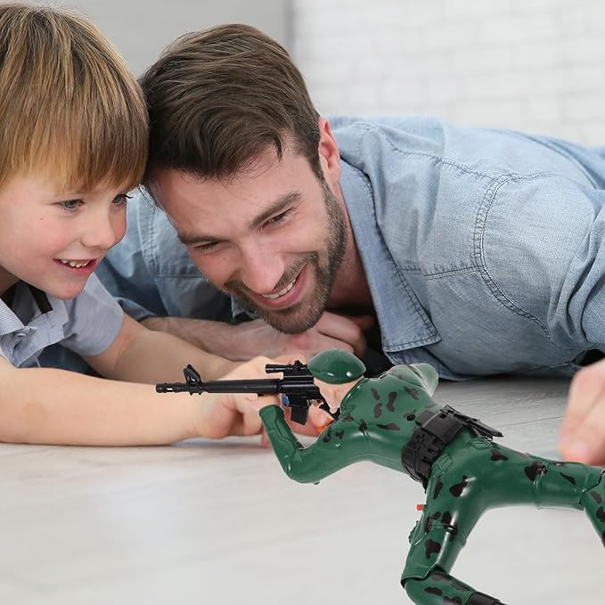 Hemoton 1pc Reptile Figure Toy Electric Toy Electric Soldier Children Soldier Action Figures Crawling Crawling Action Figure