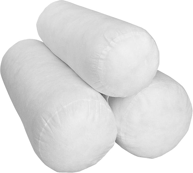 Hometex Canada Bolster Insert 6" x 17" Polyester Filled Standard Cover (2 Pack)