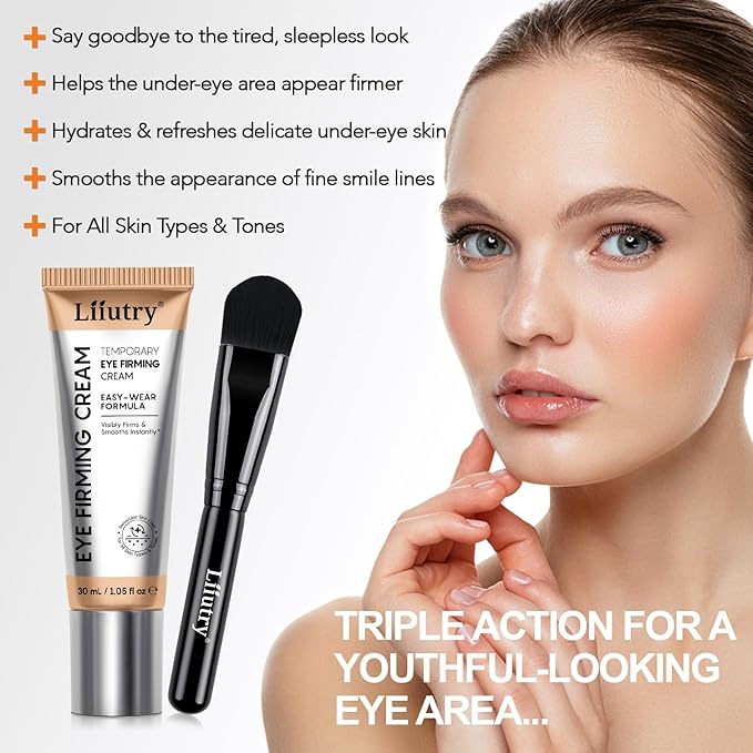 Instant Eye Tightener Cream, Under Eye Cream, Eye Cream for Puffiness and Bags Under Eyes, Retinol Eye Cream Anti Aging, Instantly Tightens and Smooths Dark Circles and Wrinkles for Men and Women 30ml