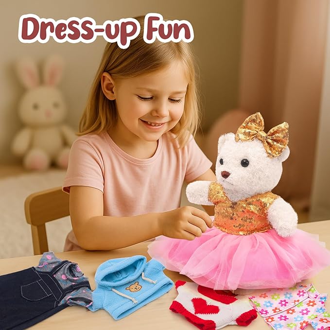 Build a Bear Clothes Outfit, Fit Most 12-16 Inch Bears Stuffed Clothes Pajamas Plushy for Stuffed